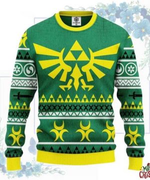 The Legend Of Zelda Symbol Green Ugly Christmas Sweater