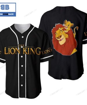 The Lion King Black Baseball Jersey