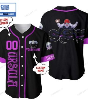 The Little Mermaid Ursula Custom Name And Number Baseball Jersey