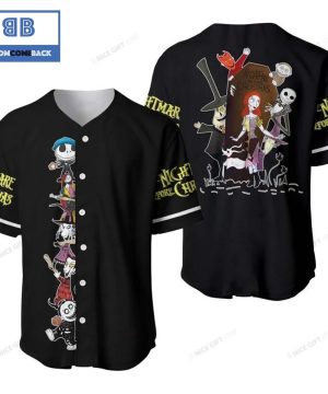 The Nightmare Before Christmas Black Baseball Jersey