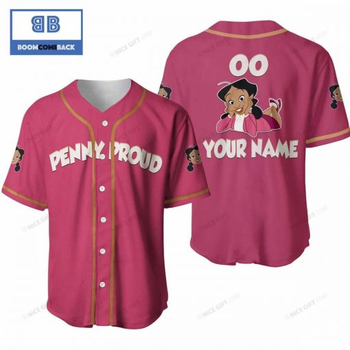 The Proud Family Penny Proud Custom Name And Number Baseball Jersey