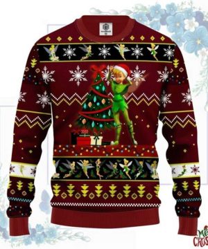 Tinker Bell Christmas Tree Ugly Christmas Sweater