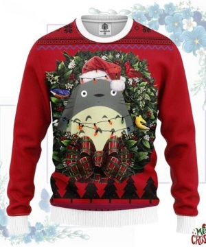 Totoro Christmas Circle Ugly Christmas Sweater