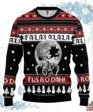 Viking Falala Fus Ro Dah Ugly Christmas Sweater