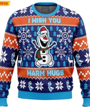 Warm Hugs Frozen Ugly Christmas Sweater