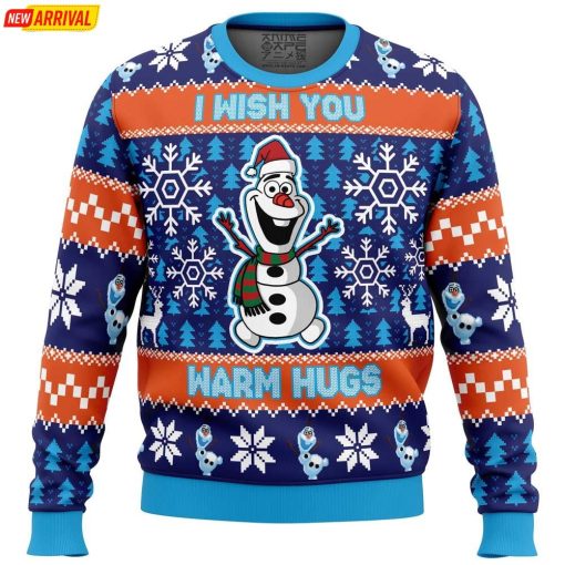 Warm Hugs Frozen Ugly Christmas Sweater