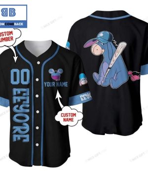 Winnie the Pooh Eeyore Custom Name And Number Baseball Jersey