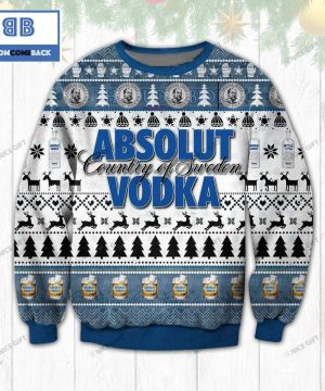 Absolut Vodka Country Of Sweden Christmas Ugly Sweater