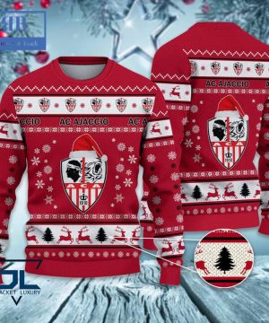 AC Ajaccio Santa Hat Ugly Christmas Sweater