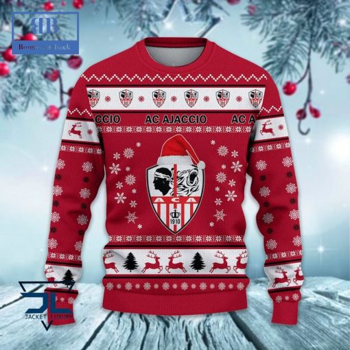 AC Ajaccio Santa Hat Ugly Christmas Sweater