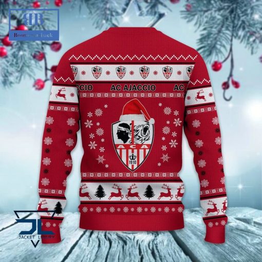 AC Ajaccio Santa Hat Ugly Christmas Sweater