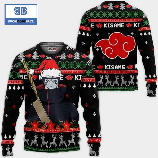 Akatsuki Kisame Satan Claus Naruto Anime Christmas 3D Sweater