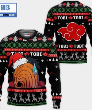 akatsuki tobi santa claus naruto anime ugly christmas sweater 3 wUJqQ