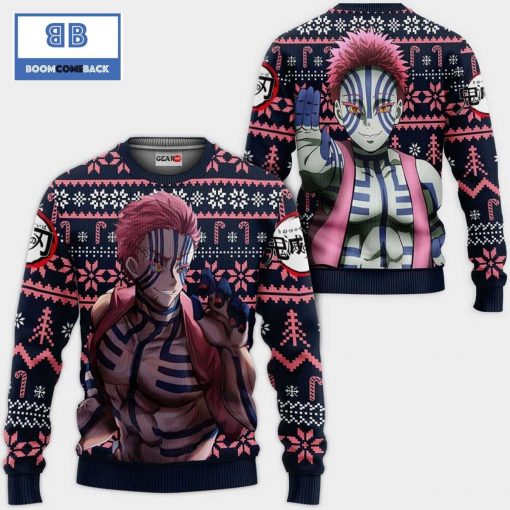 Akaza Kimetsu No Yaiba Anime Ugly Christmas Sweater