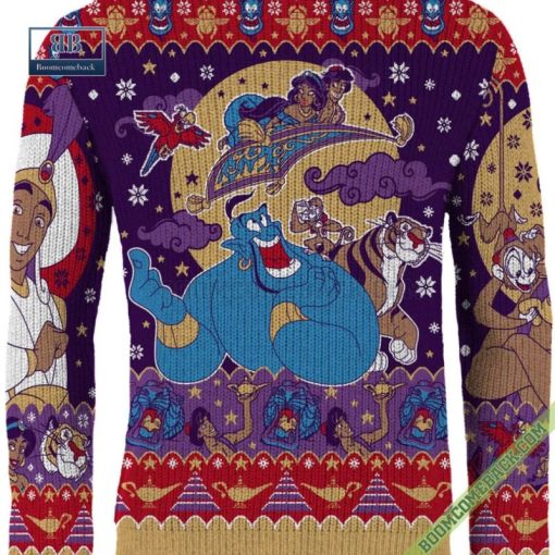 Aladdin Christmas Wishes 3D Ugly Sweater Gift For Adult And Kid