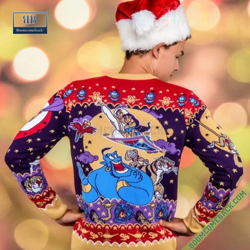 Aladdin Christmas Wishes 3D Ugly Sweater Gift For Adult And Kid