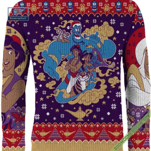 Aladdin Christmas Wishes 3D Ugly Sweater Gift For Adult And Kid