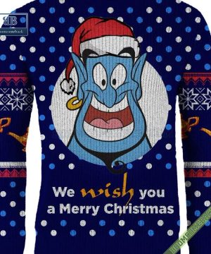 aladdin genie we wish you a merry christmas ugly sweater 7 NrvVl