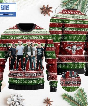 all i want for christmas is avenged sevenfold custom name 3d ugly sweater 3 m4nhz