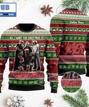 All I want for Christmas is Slayer Custom Name 3D Ugly Sweater