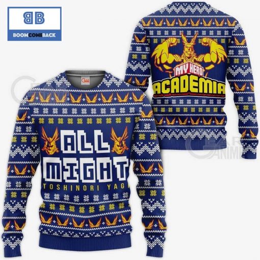 All Might My Hero Academia Anime Christmas 3D Sweater