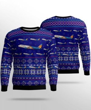 Allegiant Air Airbus A320 Ugly Christmas Sweater