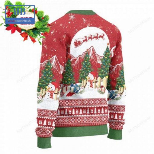 American Eskimo Christmas Tree Snowman Ugly Christmas Sweater