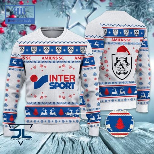 Amiens SC Santa Hat Ugly Christmas Sweater