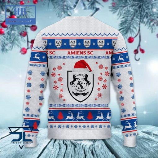 Amiens SC Santa Hat Ugly Christmas Sweater