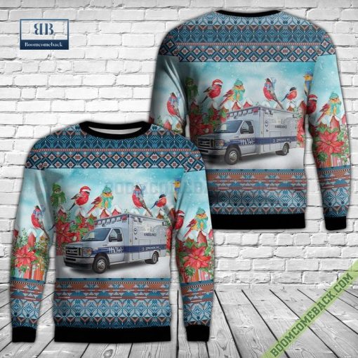 Ann Arbor, Michigan, Huron Valley Ambulance Ugly Christmas Sweater