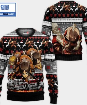 AOT Squad Attack On Titan Anime Christmas 3D Sweater