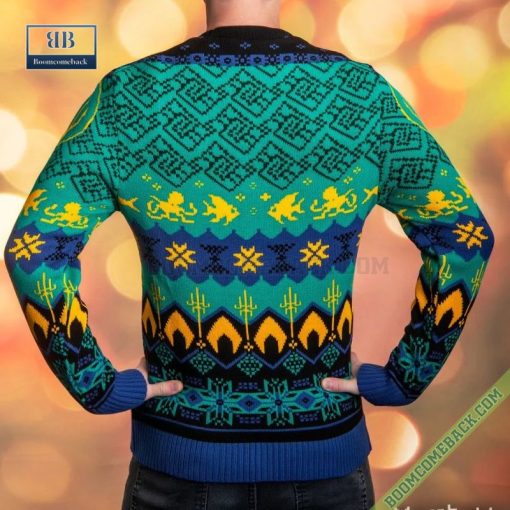 Aquaman Atlantean Armor Ugly Chrismas Sweater Gift For Adult And Kid