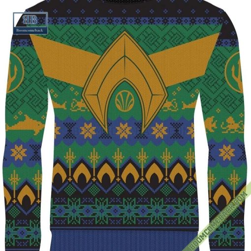 Aquaman Atlantean Armor Ugly Chrismas Sweater Gift For Adult And Kid