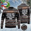 Warning Pontoon Captain May Contain Alcohol Ugly Christmas Sweater