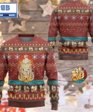 Arcanine Pokemon Anime Custom Imitation Knitted Ugly Christmas Sweater