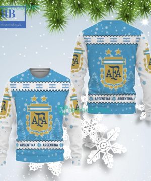 Argentina National Football Team World Cup 2022 Qatar Ugly Christmas Sweater