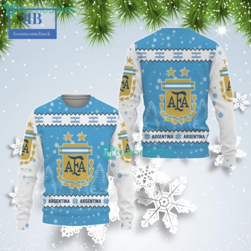 Argentina National Football Team World Cup 2022 Qatar Ugly Christmas Sweater