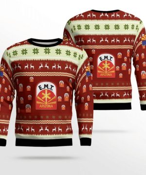 Arizona Emt Aop Chritmas 3D Ugly Sweater