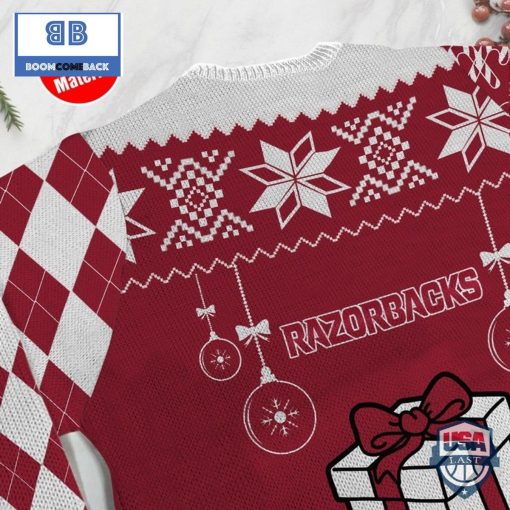 Arkansas Razorbacks Funny Ugly Christmas Sweater