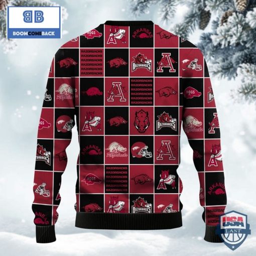 Arkansas Razorbacks NCAA Team Logo Ugly Sweater