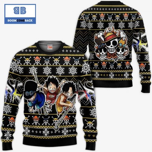 ASL Pirates One Piece Anime Christmas 3D Sweater