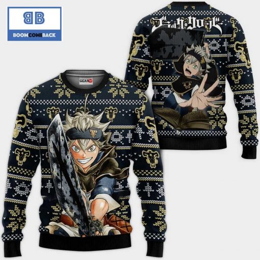 Asta Black Clover Anime Christmas 3D Sweater