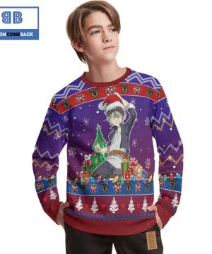 Asta Black Clover Anime Christmas Custom Knitted 3D Sweater