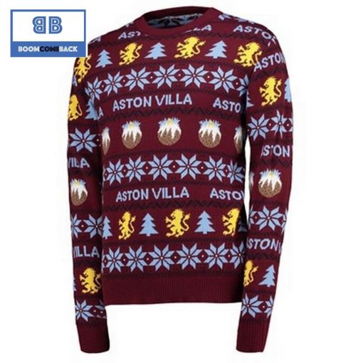 Aston Villa FC 3D Ugly Christmas Sweater