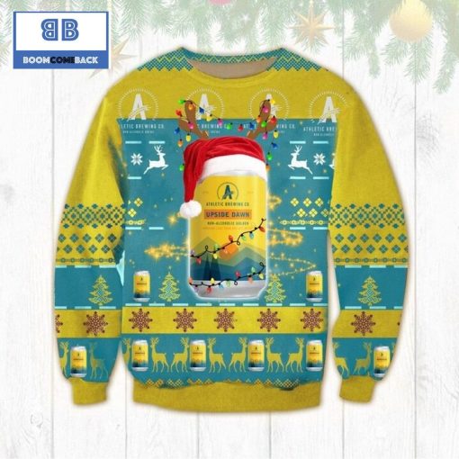 Athletic Brewing Upside Dawn Christmas Ugly Sweater