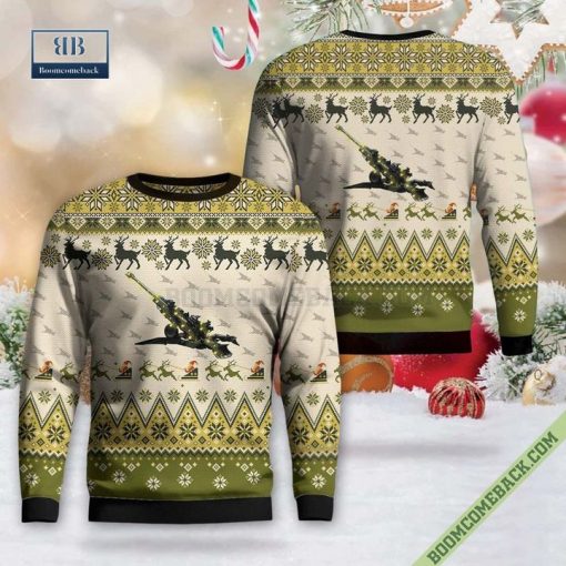 Australian Army M777 155mm Towed Howitzer Ugly Christmas Sweater