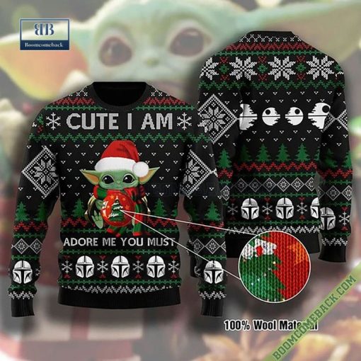 Baby Yoda Cute I Am Adore Me You Must Christmas Sweater