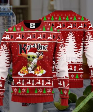 Baby Yoda Hug Ketel One Ugly Christmas Sweater