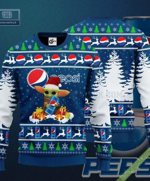 Baby Yoda Hug Pepsi Ugly Christmas Sweater