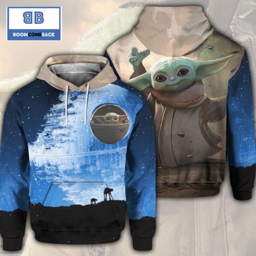 Baby Yoda Star War 3D Hoodie